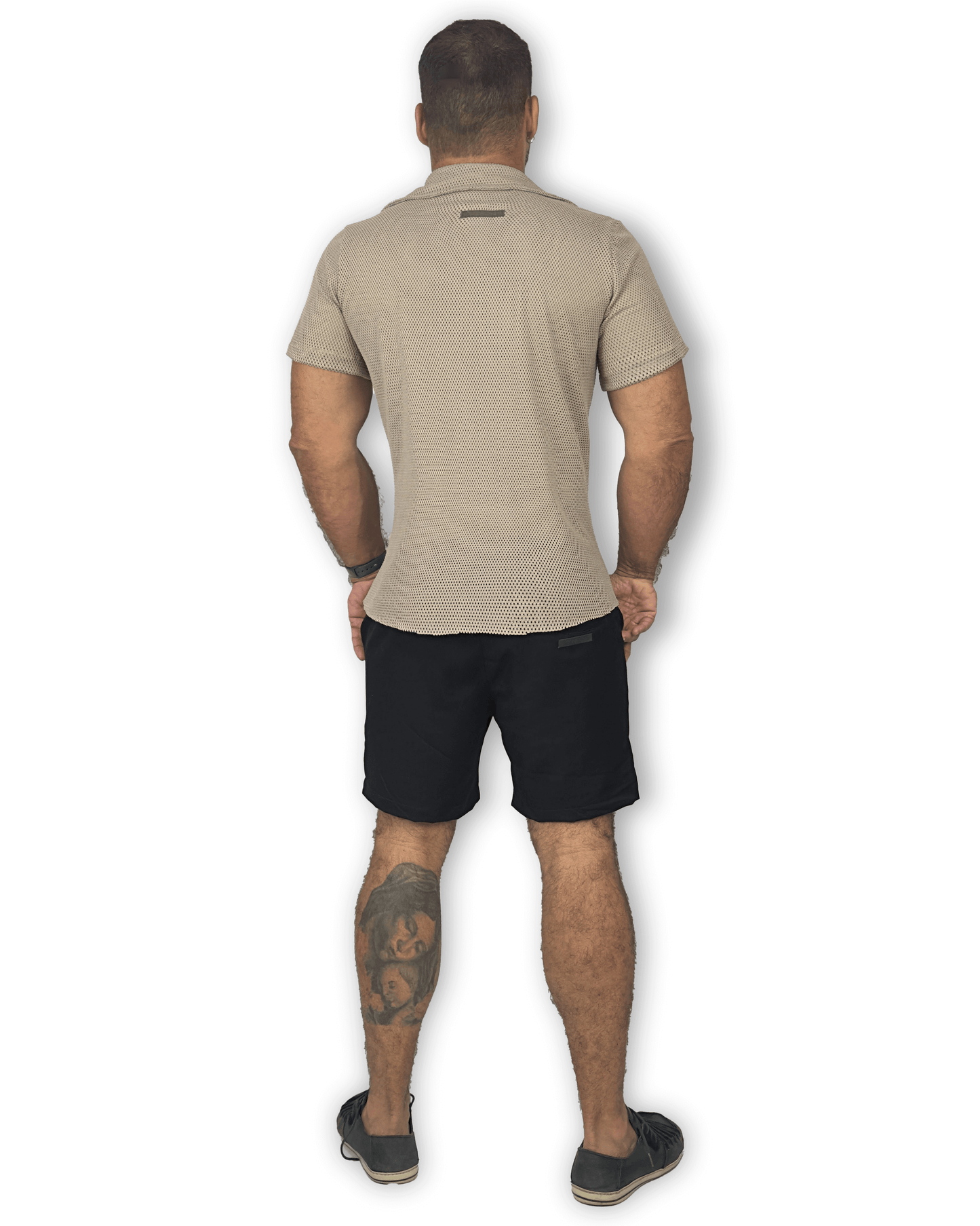 CAMISA RESORT MESH BÚZIOS KHAKI