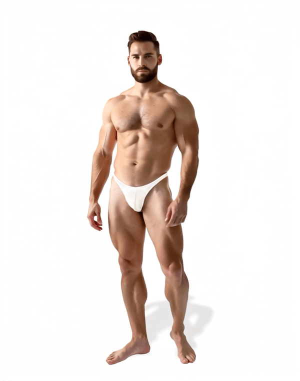 Sunga/Cueca Branca Hybrid Thong
