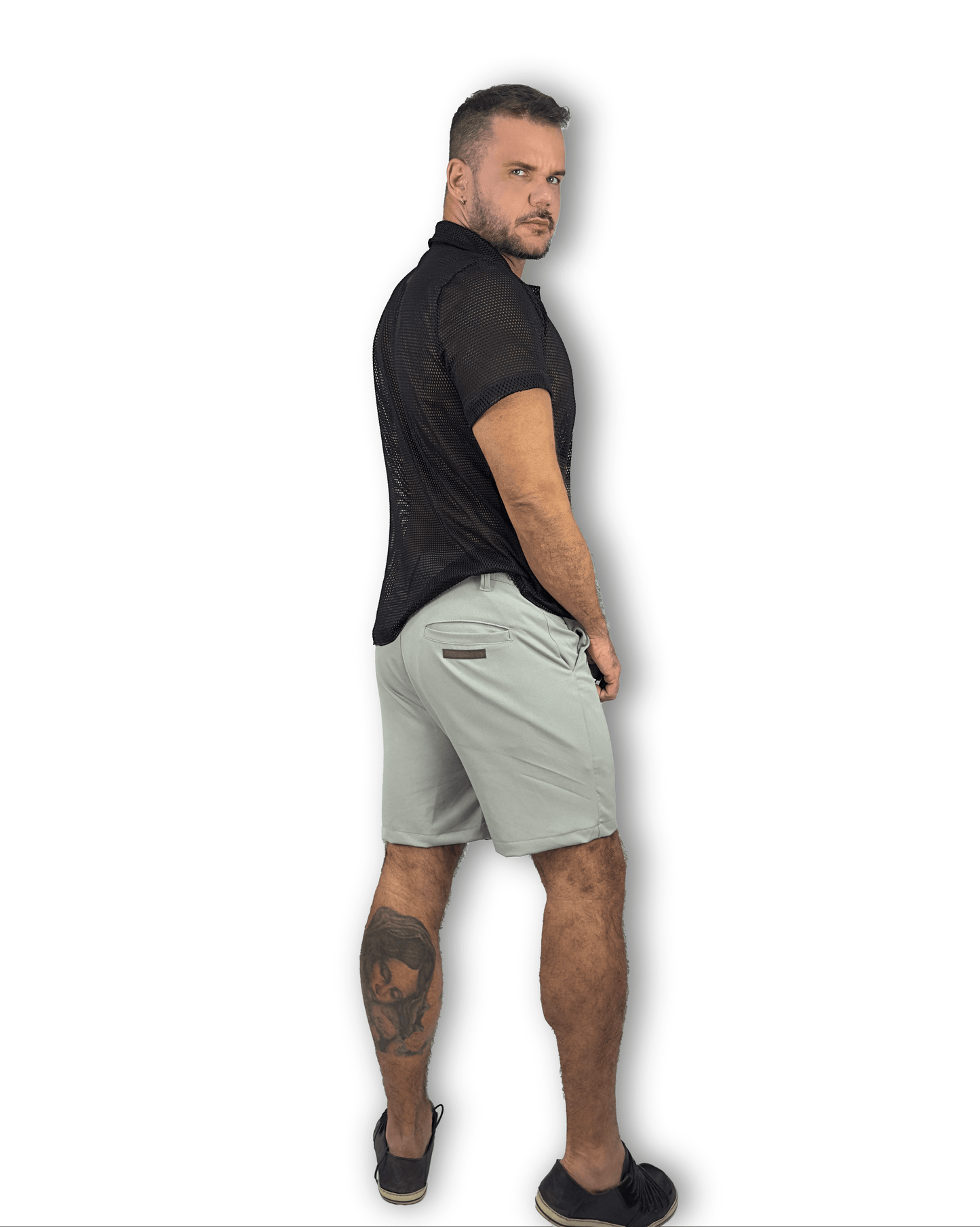 CAMISA RESORT MESH BÚZIOS All Black