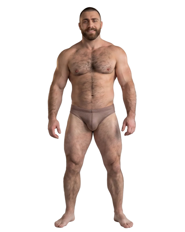 Sunga Mesh Búzios Slip Khaki