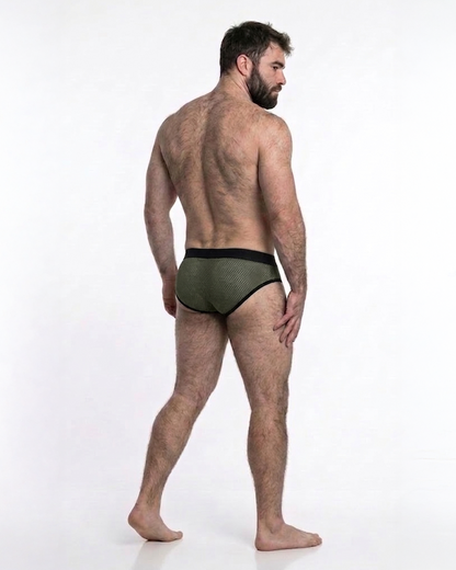 CUECA MESH GREEN ARMY