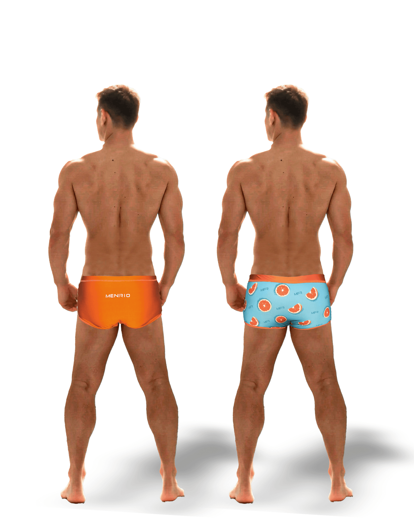 SUNGA ARPOADOR  BOXER LARANJA DUPLA FACE