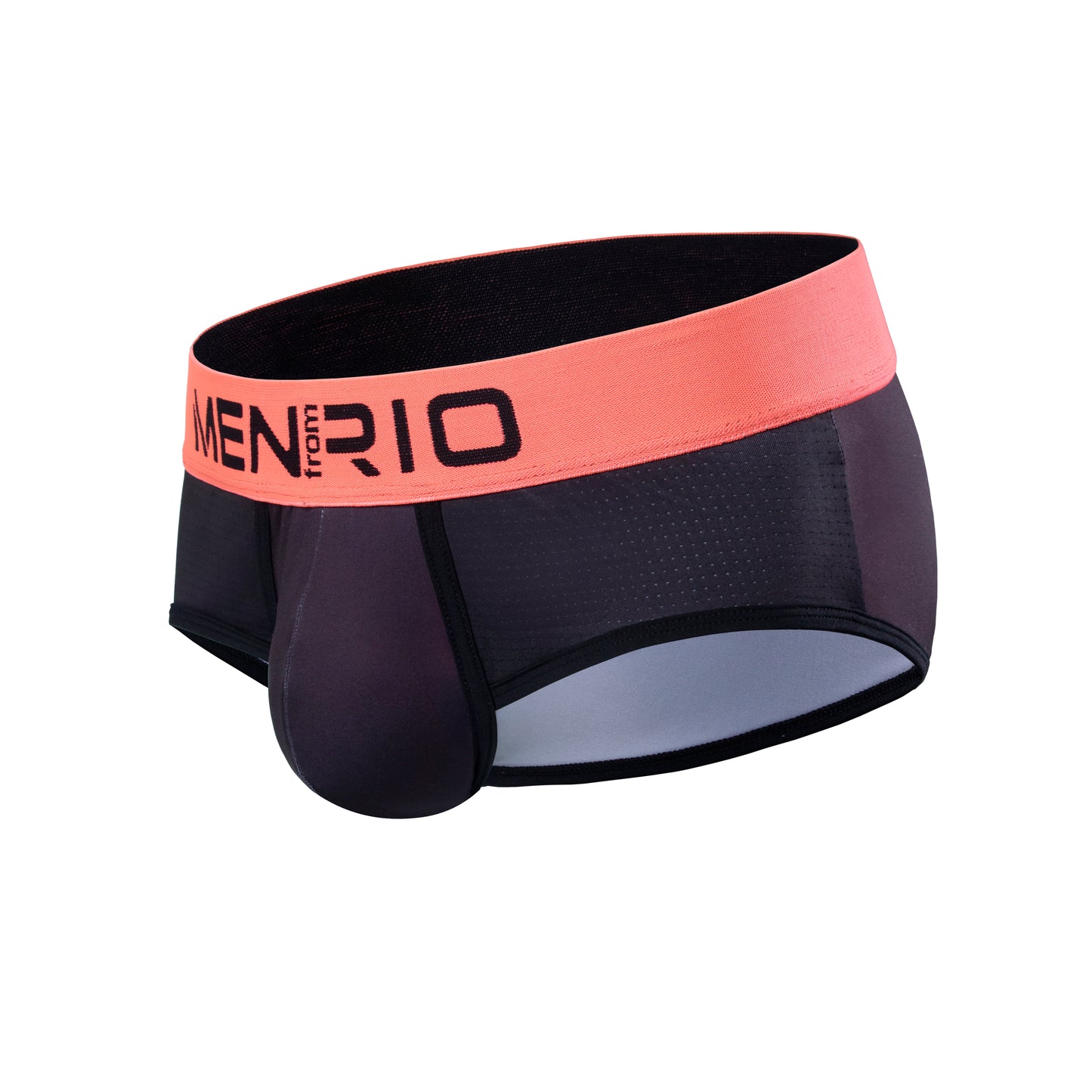 CUECA AFFAIR CLUB 5CM PRETO E LARANJA