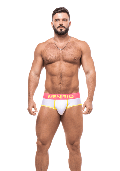CUECA AFFAIR CLUB 5CM BRANCO  E ROSA