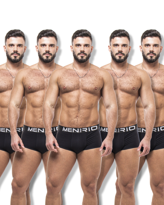 PACK CUECA BIGGER BOXER BLACK FIVE
