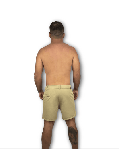 Short de alfaiataria Khaki leblon MFR