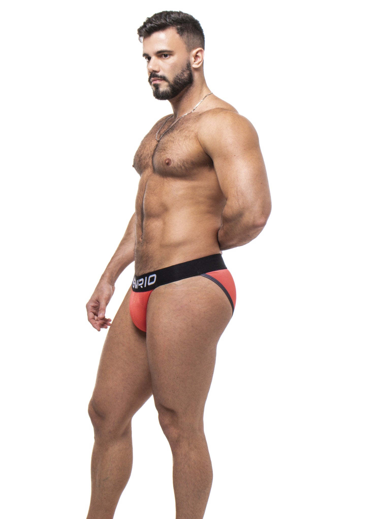 CUECA SEXY UNDIES 5CM VERMELHO E PRETO