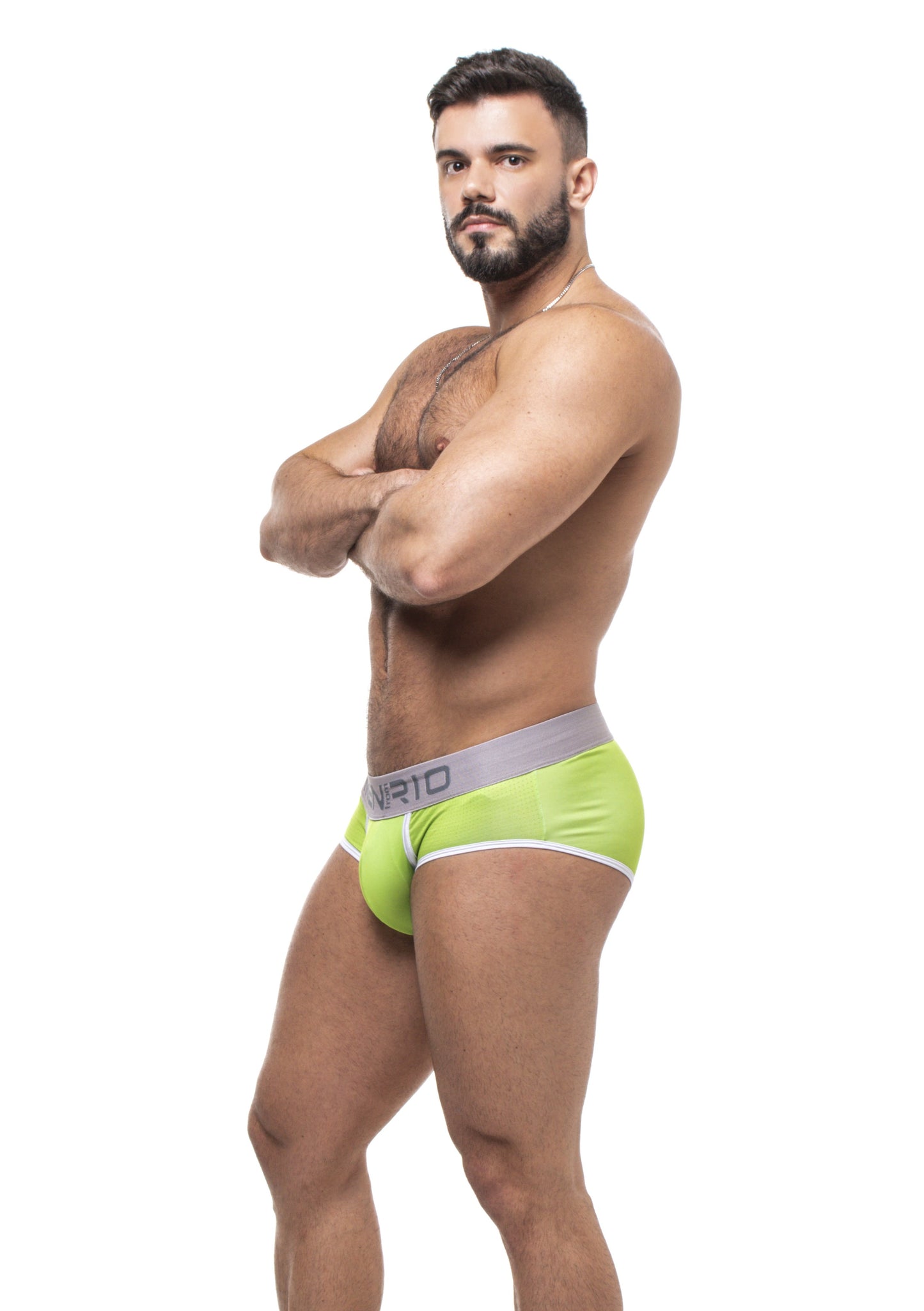 CUECA AFFAIR CLUB 5CM VERDE E CINZA