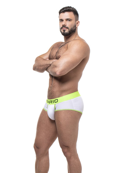CUECA AFFAIR CLUB 5CM BRANCO E VERDE