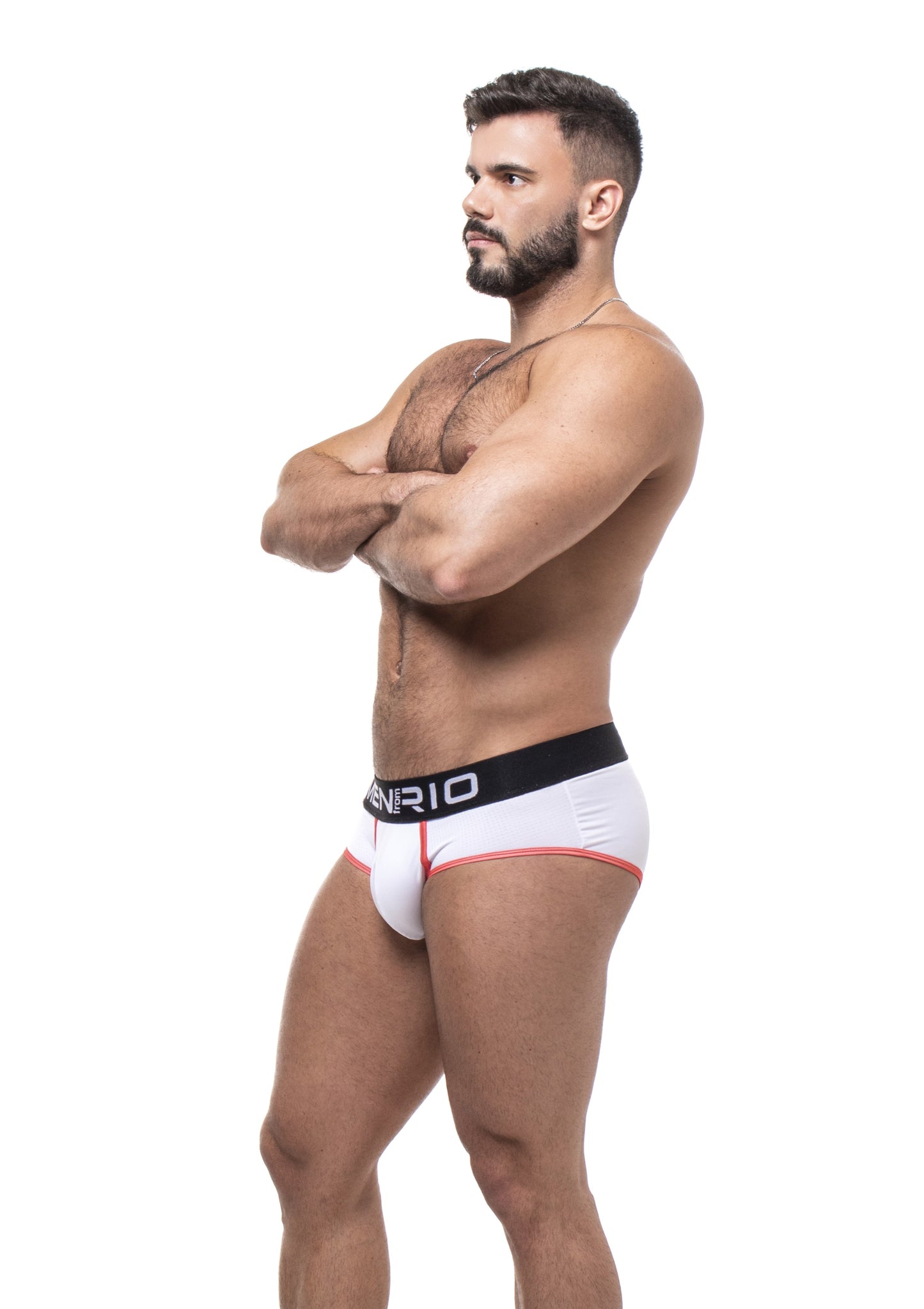 CUECA AFFAIR CLUB 5CM BRANCO E PRETO