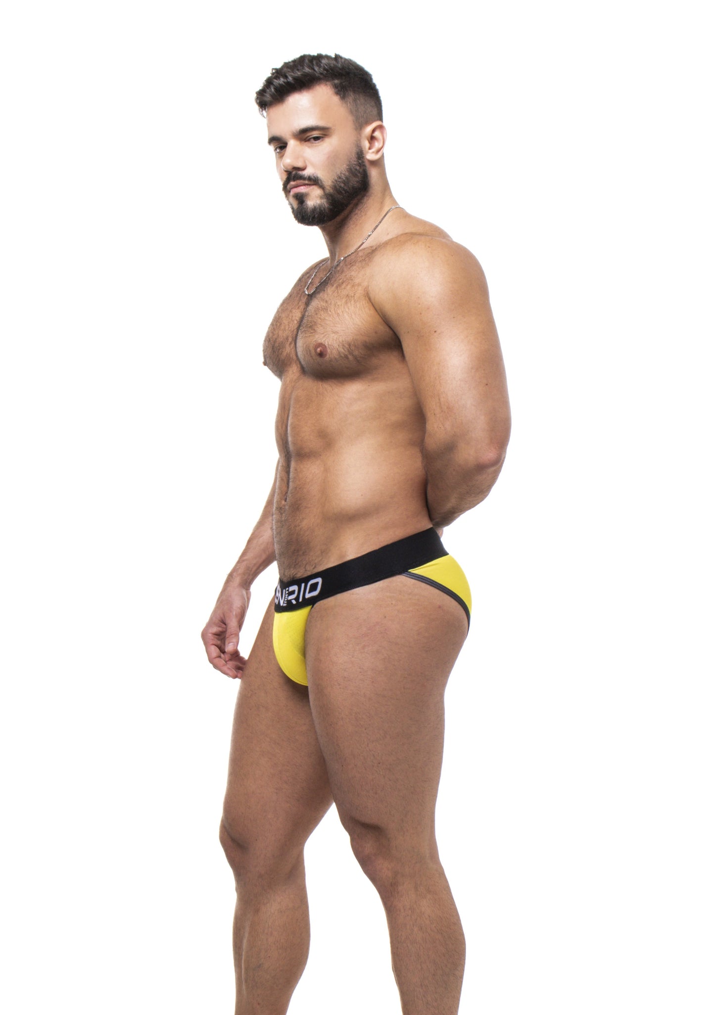 CUECA SEXY UNDIES 5CM AMARELO E PRETO