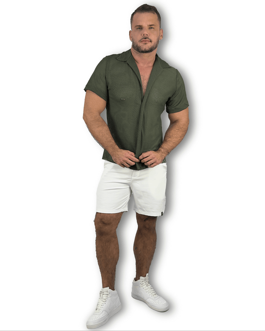 CAMISA RESORT MESH BÚZIOS Green Army