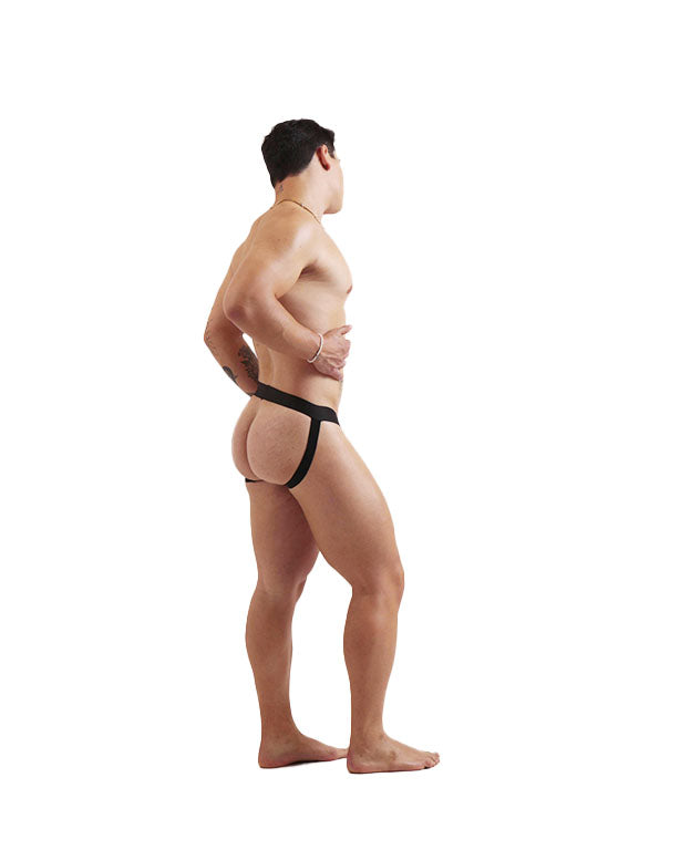 FCK JOCKSTRAP BLACK GLOW LEATHER