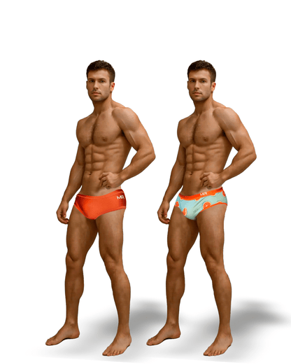 SUNGA ARPOADOR SLIM LARANJA DUPLA FACE