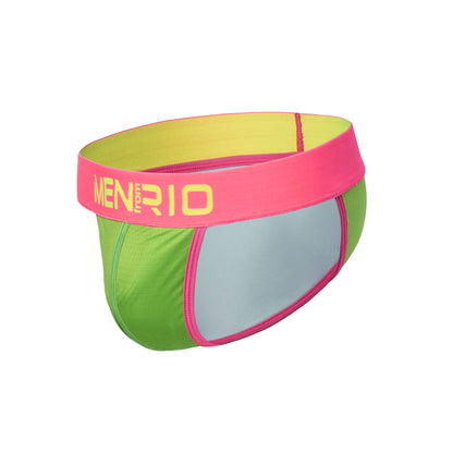 CUECA SEXY UNDIES 5CM VERDE E BRANCO