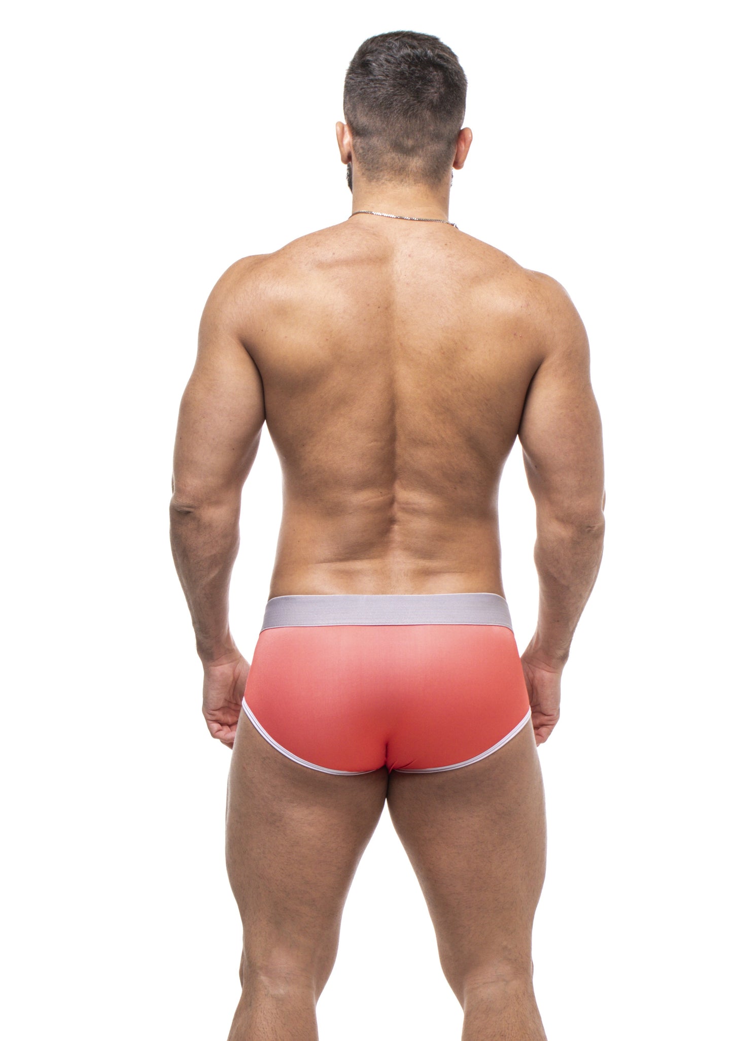 CUECA  AFFAIR CLUB 5CM VERMELHO E CINZA