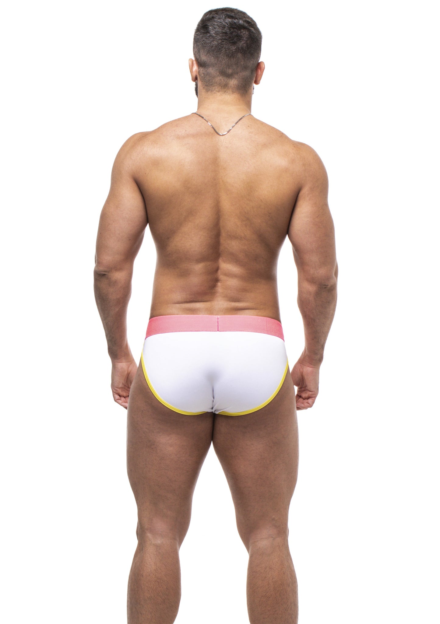 CUECA SEXY UNDIES 5CM BRANCO E ROSA