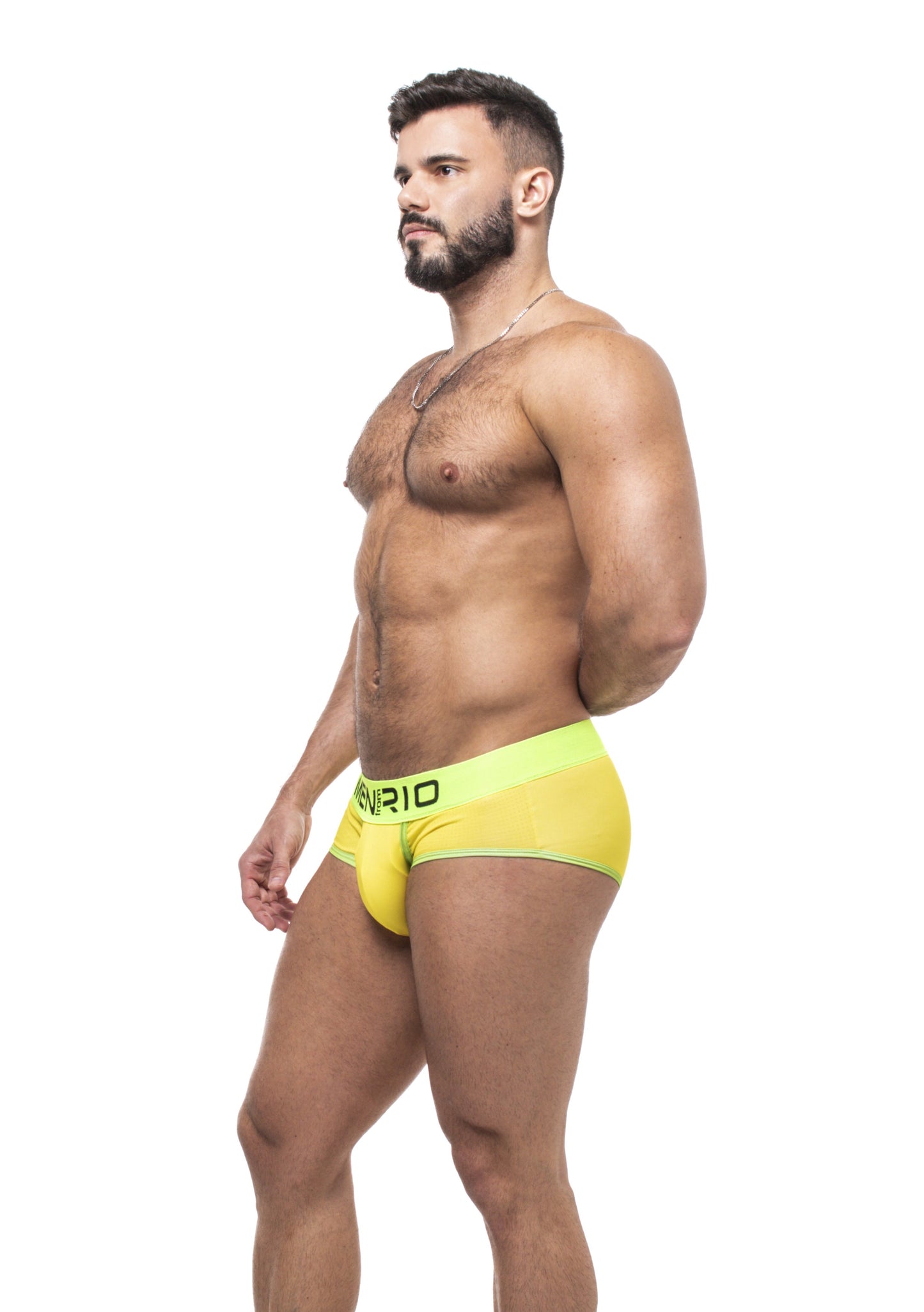 AFFAIR CLUB 5CM UNDERWEAR YELLOW AND GREEN