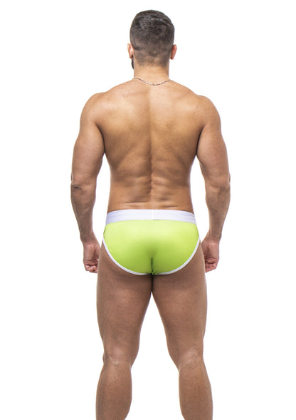 CUECA SEXY UNDIES 5CM VERDE E BRANCO