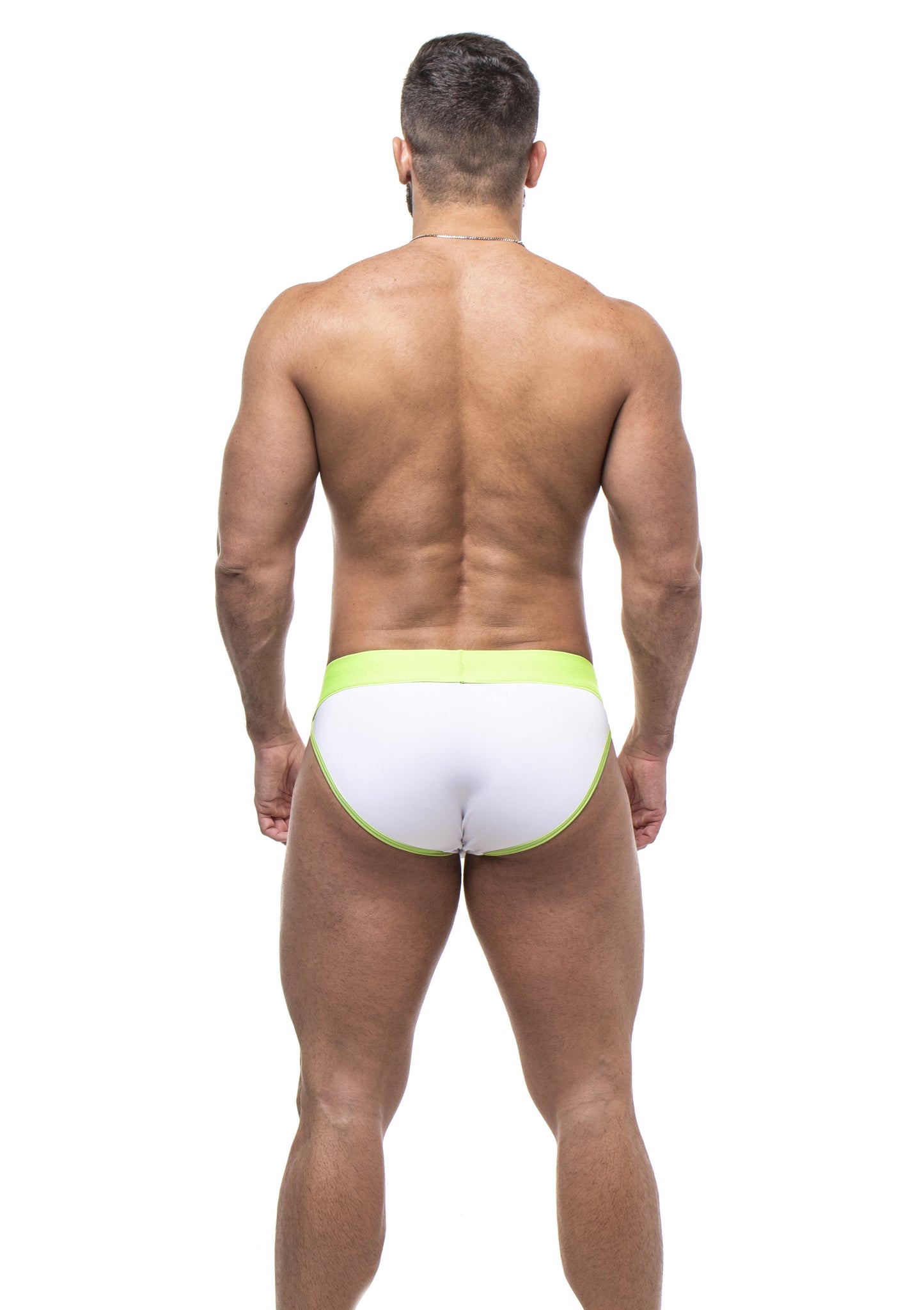 CUECA SEXY UNDIES  5CM BRANCO E VERDE