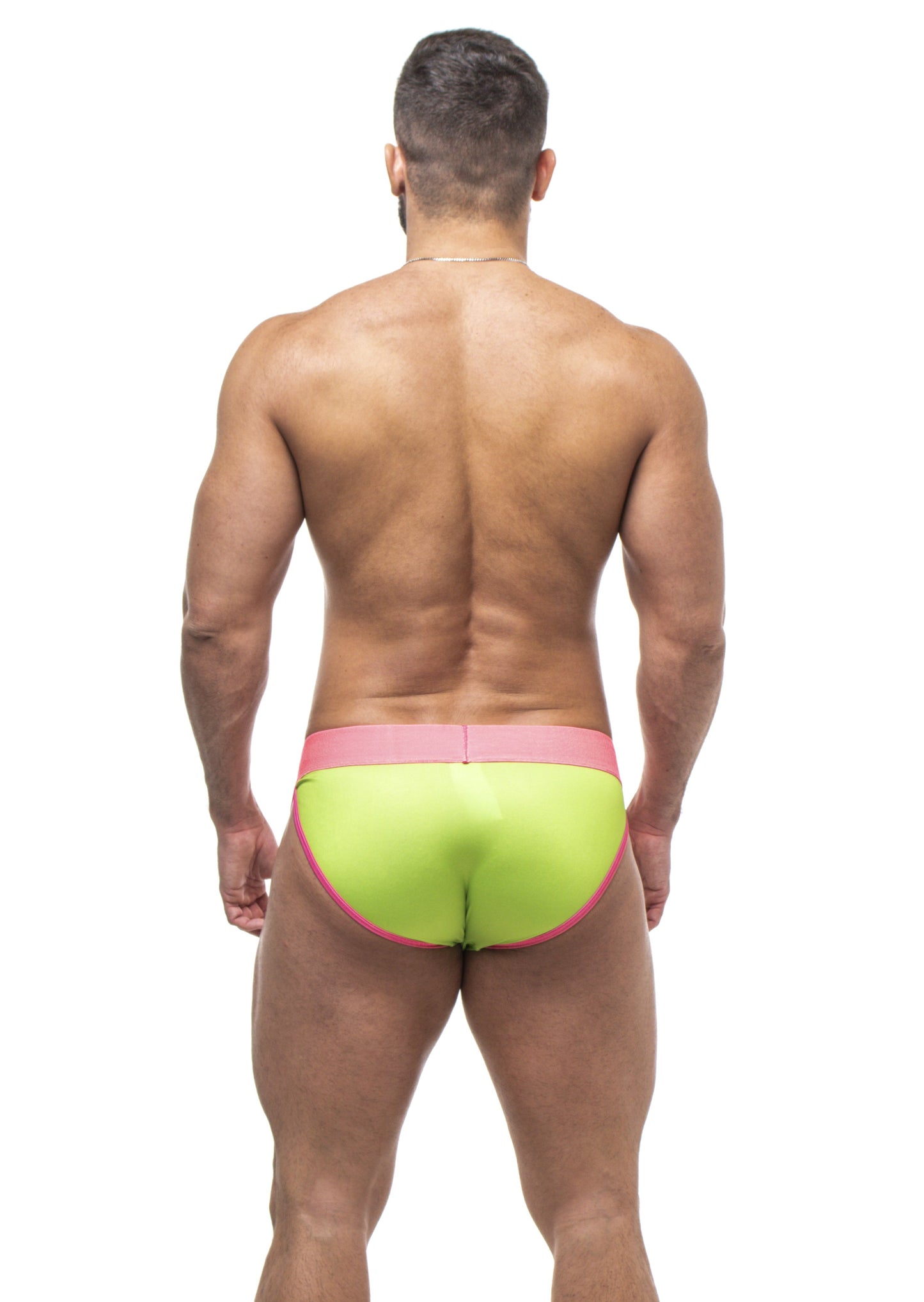 CUECA SEXY UNDIES 5CM VERDE E ROSA
