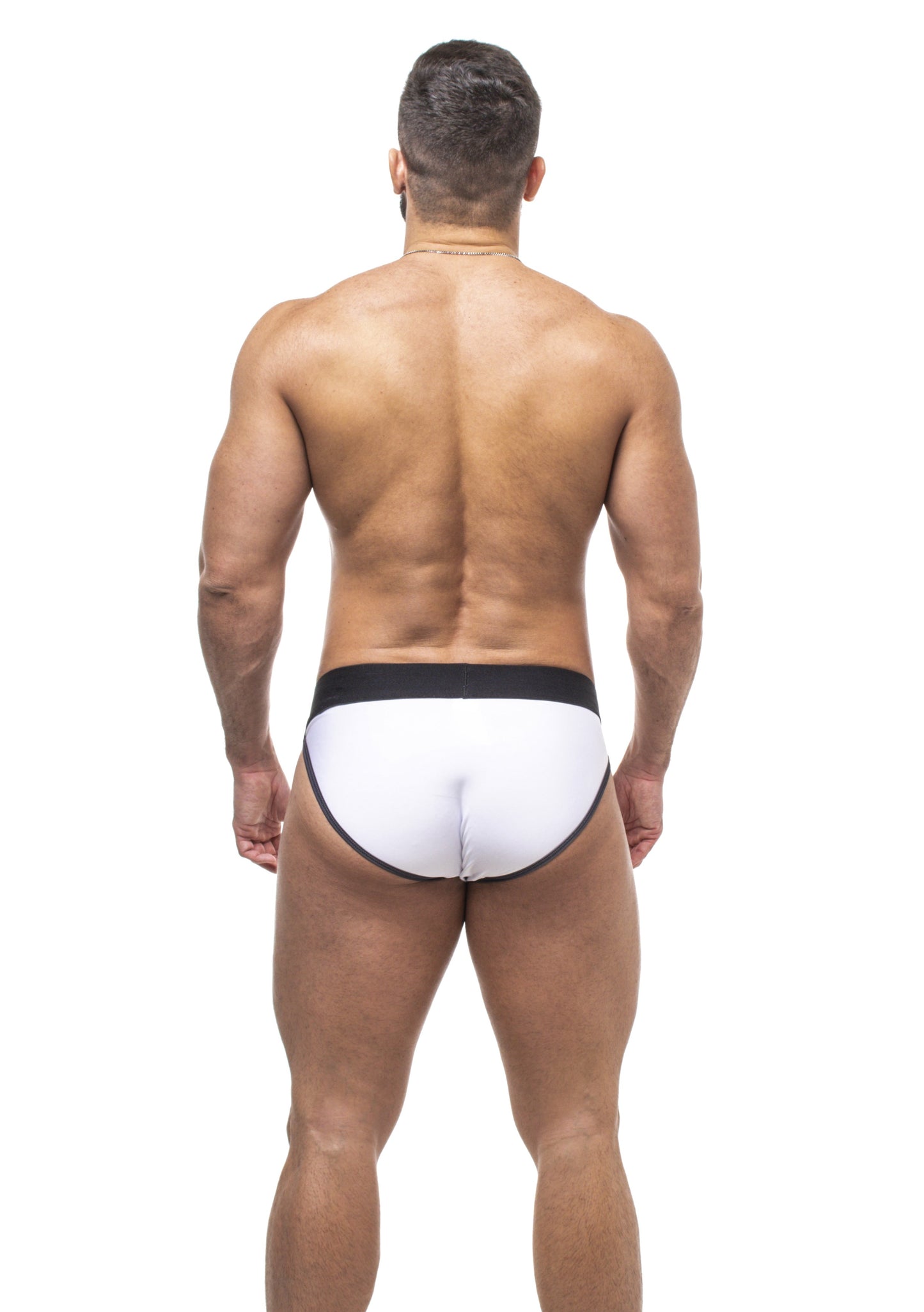 CUECA SEXY UNDIES 5CM BRANCO E PRETO
