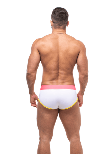 CUECA AFFAIR CLUB 5CM BRANCO  E ROSA