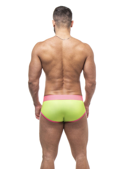 CUECA AFFAIR CLUB 5CM VERDE  E ROSA