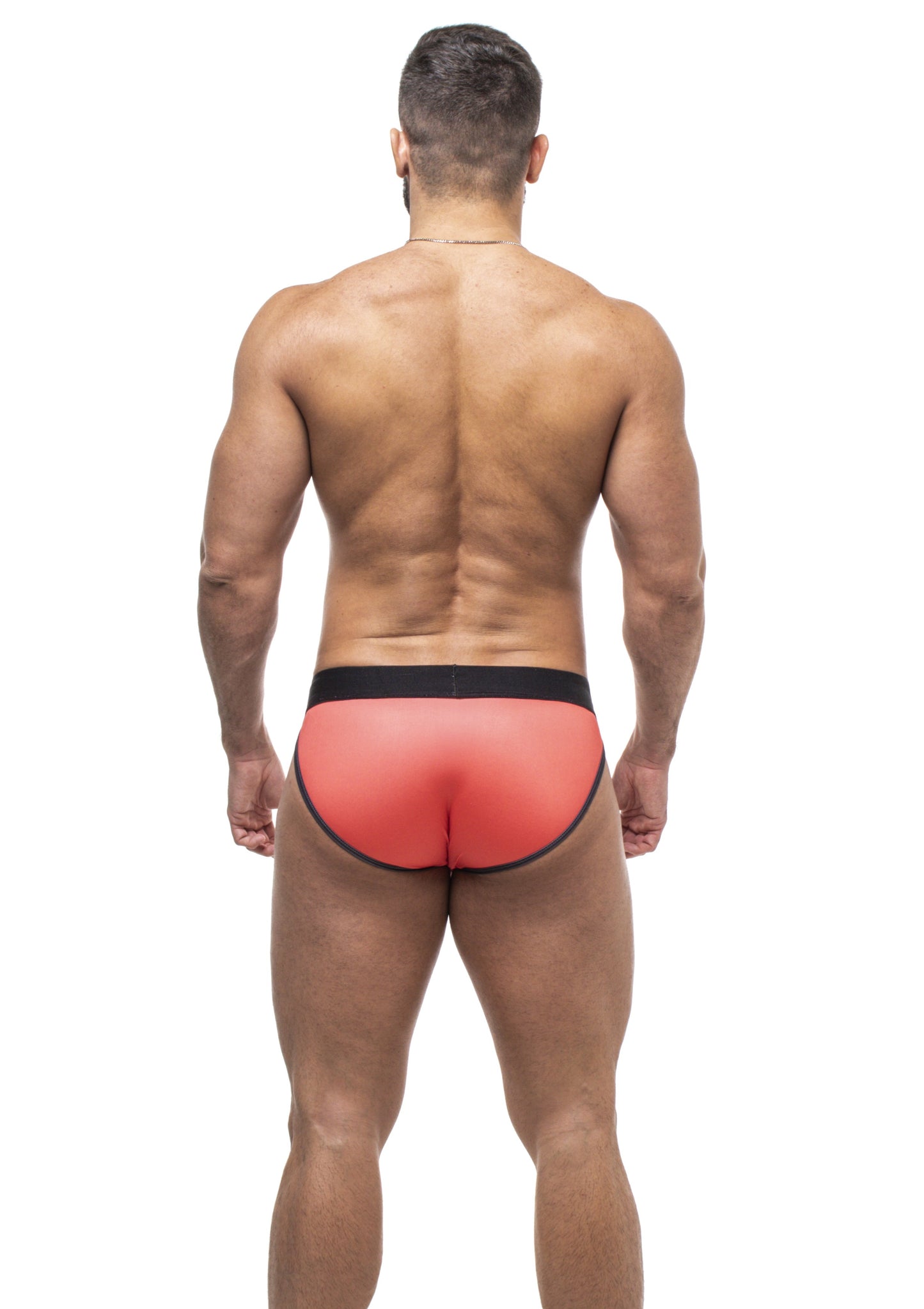 CUECA SEXY UNDIES 5CM VERMELHO E PRETO