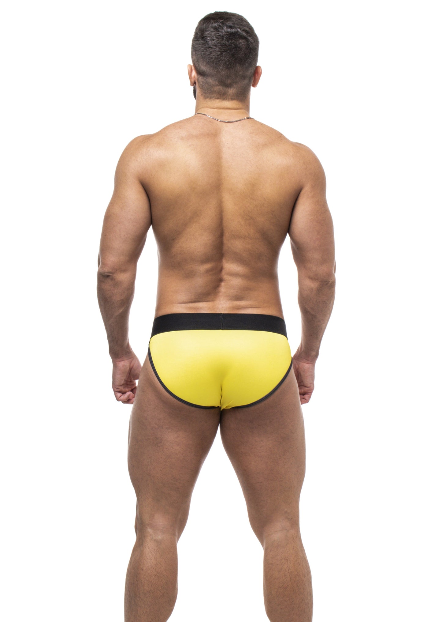 CUECA SEXY UNDIES 5CM AMARELO E PRETO