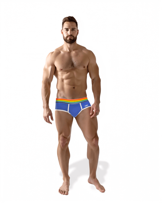 CUECA PRIDE COTTON AZUL