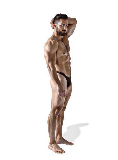 Sunga/Cueca  All black hybrid Thong