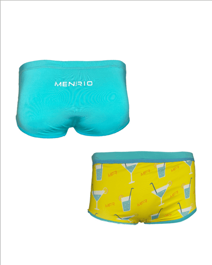 SUNGA ARPOADOR  BOXER AZUL DUPLA FACE