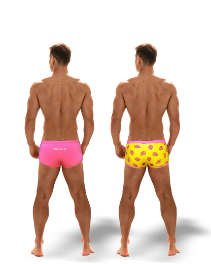 SUNGA ARPOADOR  BOXER ROSA DUPLA FACE