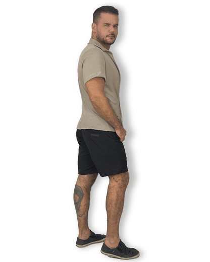 CAMISA RESORT MESH BÚZIOS KHAKI