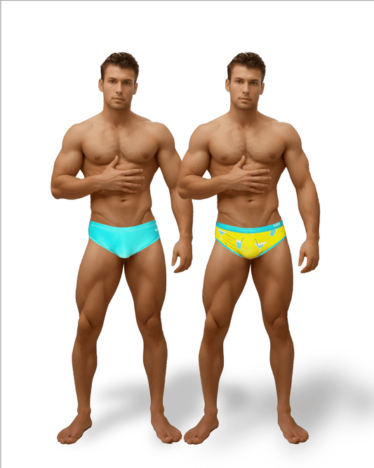 SUNGA ARPOADOR SLIM AZUL DUPLA FACE