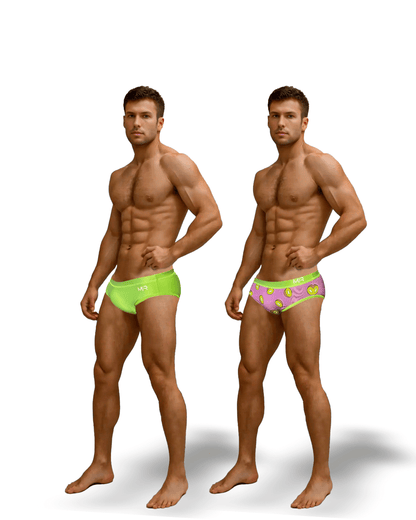 SUNGA ARPOADOR SLIM VERDE DUPLA FACE