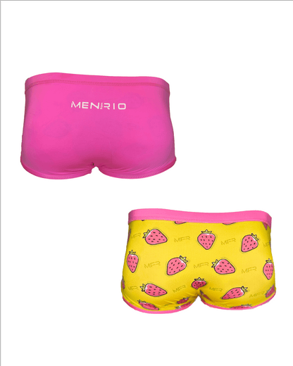 SUNGA ARPOADOR  BOXER ROSA DUPLA FACE