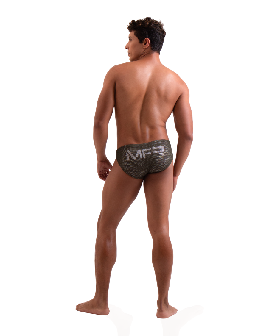 Sunga Mesh Búzios Slim Green Army