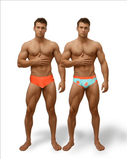 SUNGA ARPOADOR SLIM LARANJA DUPLA FACE