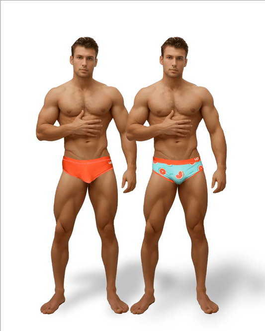SUNGA ARPOADOR SLIM LARANJA DUPLA FACE
