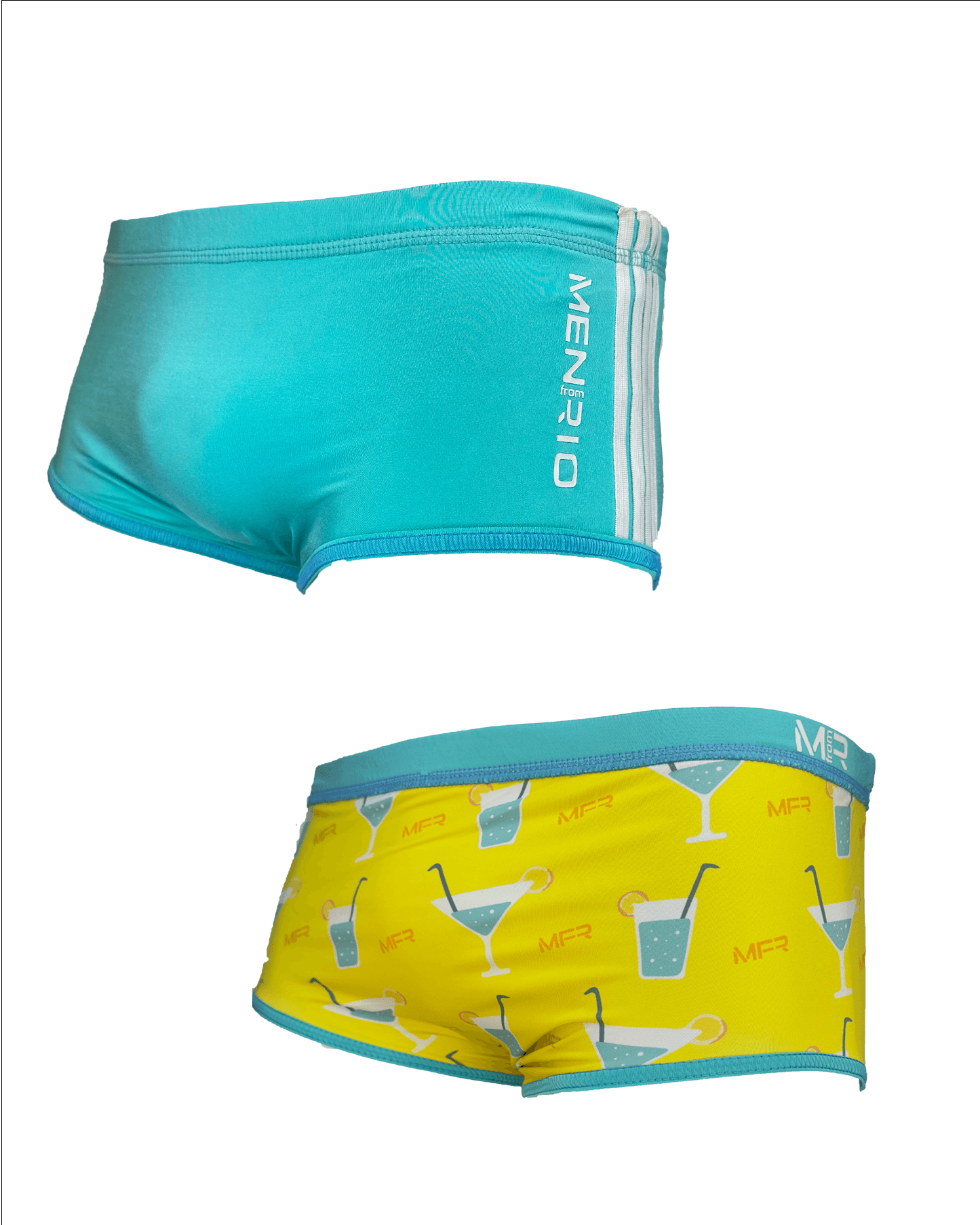 SUNGA ARPOADOR  BOXER AZUL DUPLA FACE