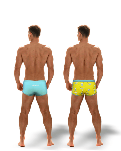 SUNGA ARPOADOR  BOXER AZUL DUPLA FACE
