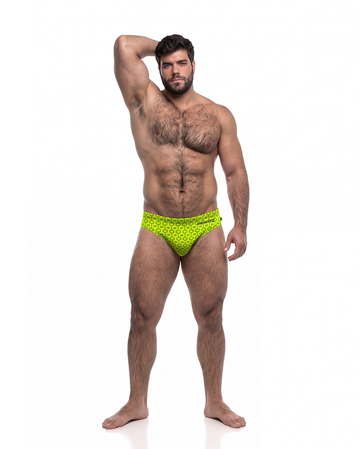 Sunga Baixo Leblon Verde e Amarelo