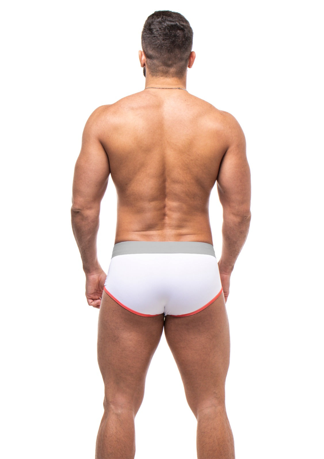 CUECA AFFAIR CLUB 5CM BRANCO E CINZA