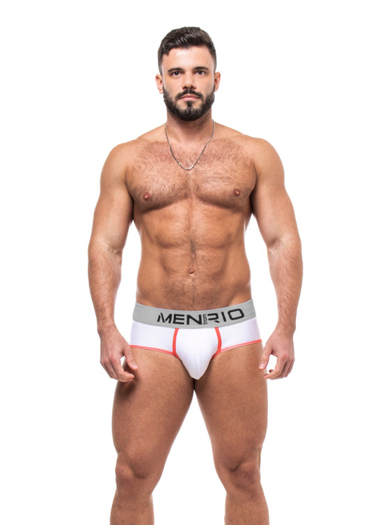 CUECA AFFAIR CLUB 5CM BRANCO E CINZA