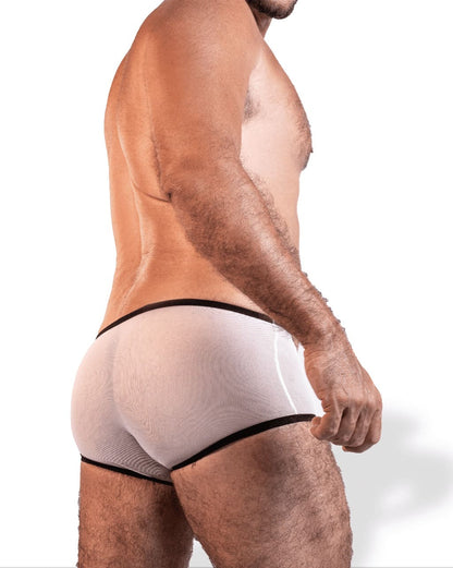 CUECA OBSESSED ALL TULLE BLACK & WHITE