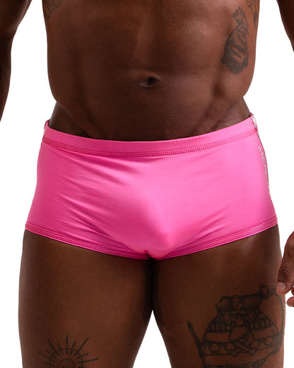 SUNGA ARPOADOR  BOXER ROSA DUPLA FACE