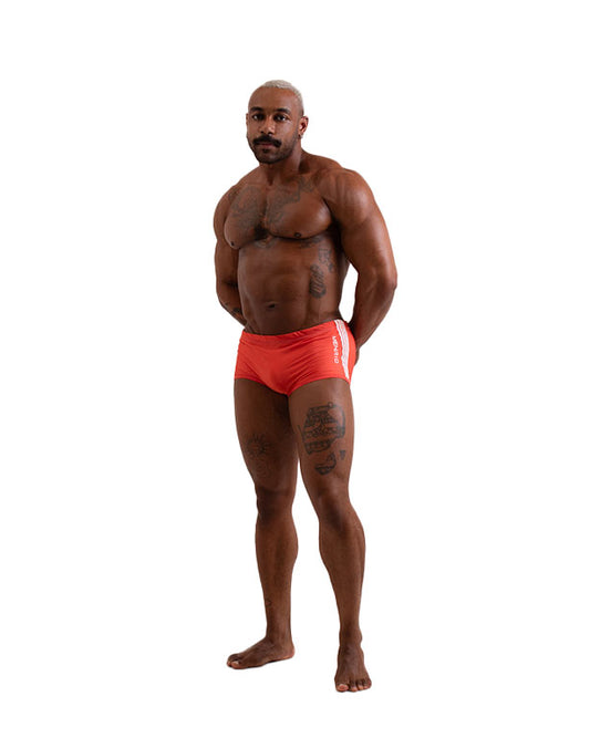 SUNGA ARPOADOR  BOXER LARANJA DUPLA FACE