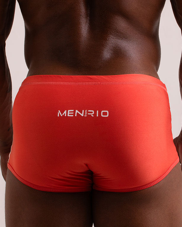 SUNGA ARPOADOR  BOXER LARANJA DUPLA FACE